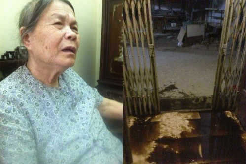 Bà Nguyễn Thị Muộn bùi ngùi kể về cảnh khổ sở lúc tuổi già của mình.
